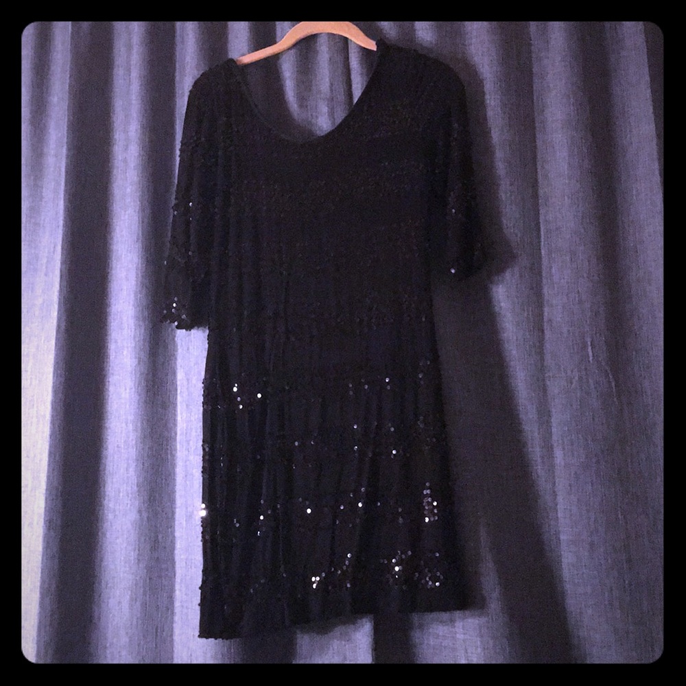 Sparkling black party dress